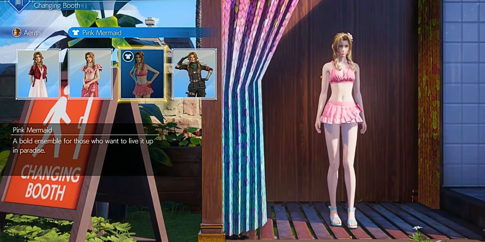 FF7 Rebirth Aerith Pink Mermaid Outfit