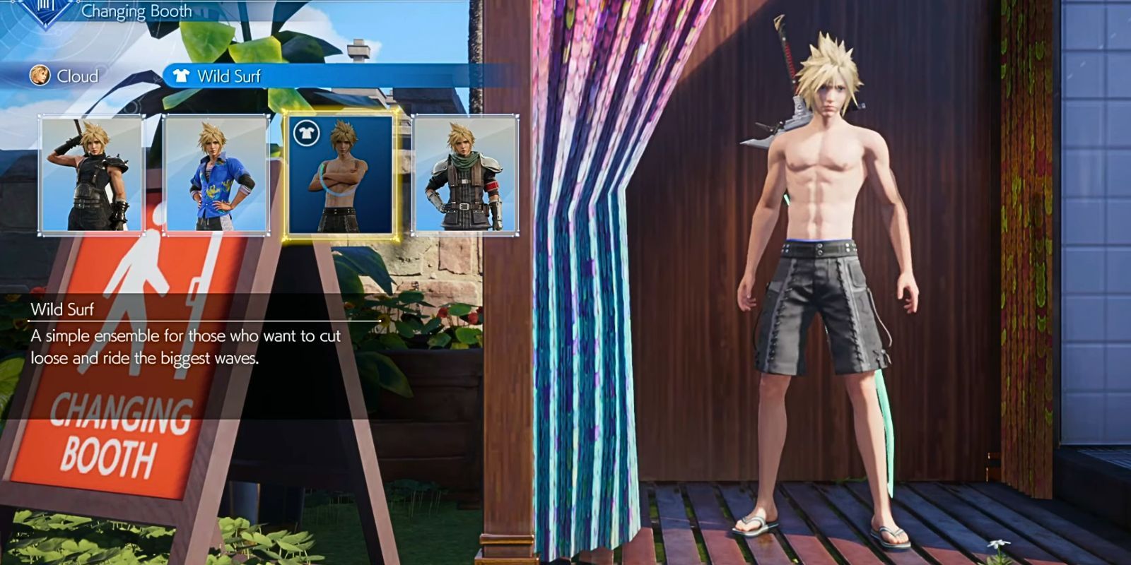 FF7 Rebirth Cloud Wild Surf Outfit