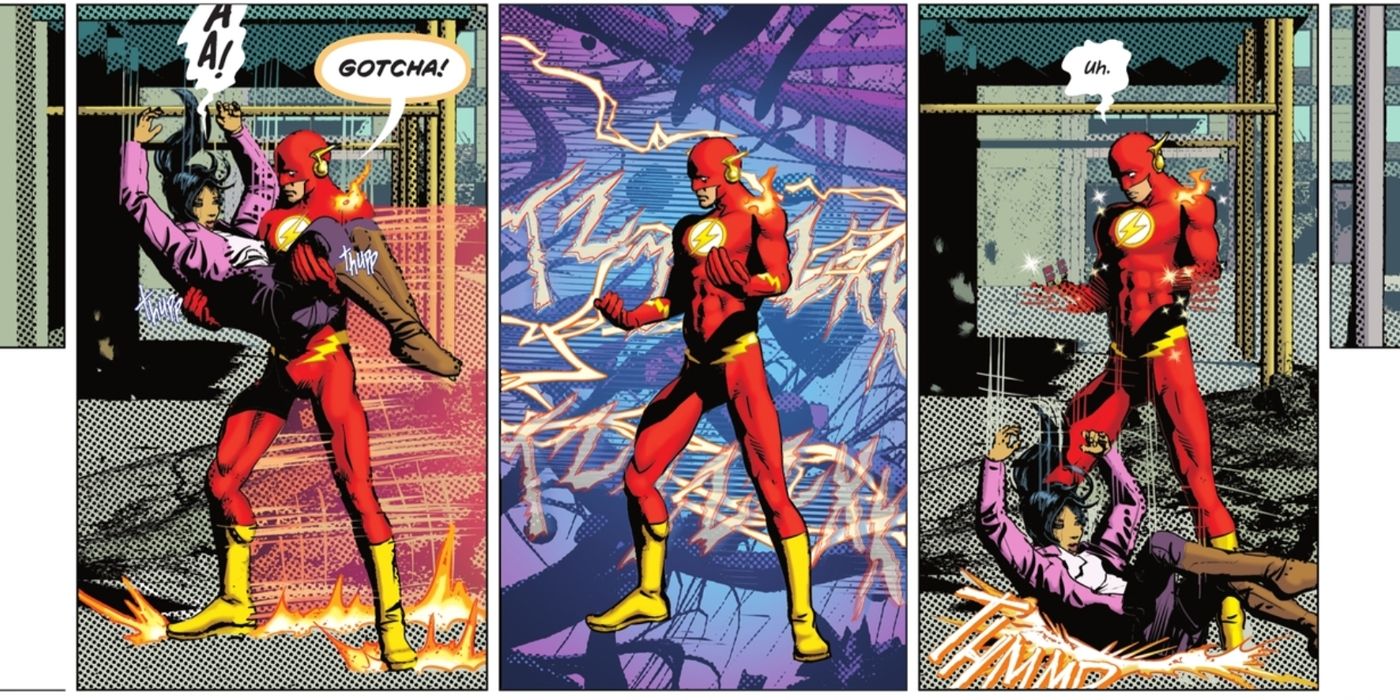 Flash evitando a realidade DC