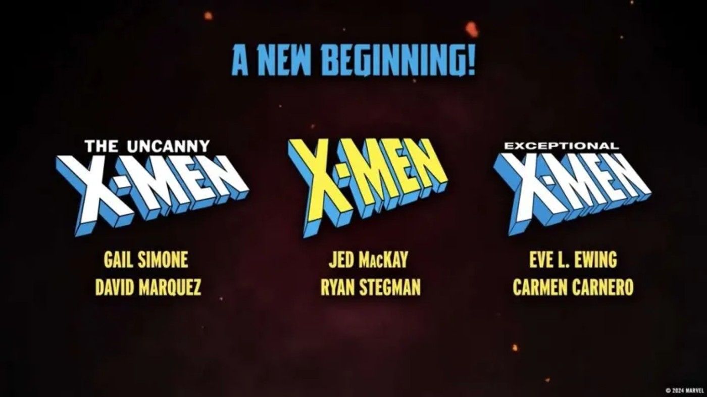 XMen To Relaunch "From The Ashes" Three New Series Officially