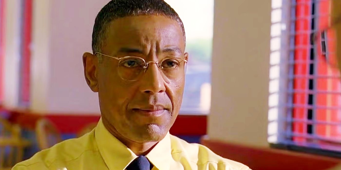 Giancarlo Esposito smiling slighty as Gus Fring in Breaking Bad