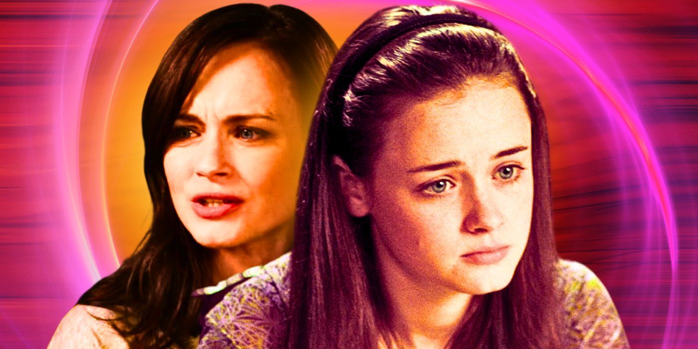 Rory Gilmore is shown as a teenager and as an adult. 