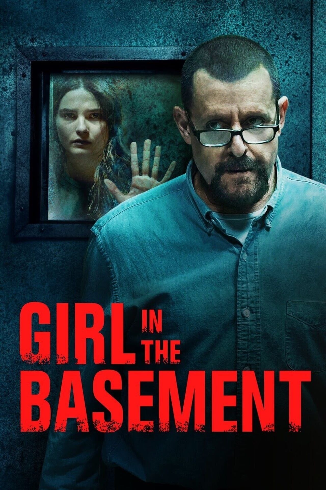 Girl in the Basement Movie Poster with Judd Nelson and Stefanie Scott Locked in a Room