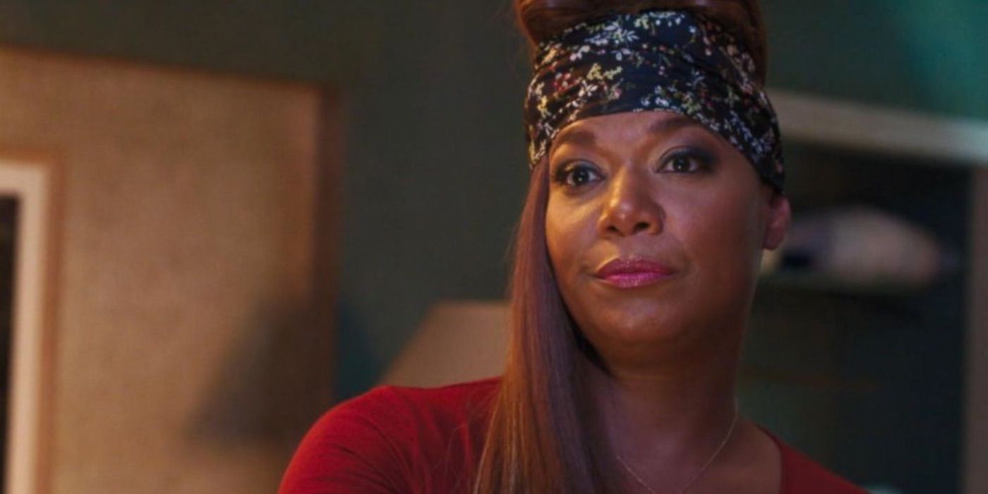 Queen Latifah looks skeptical in Girls Trip