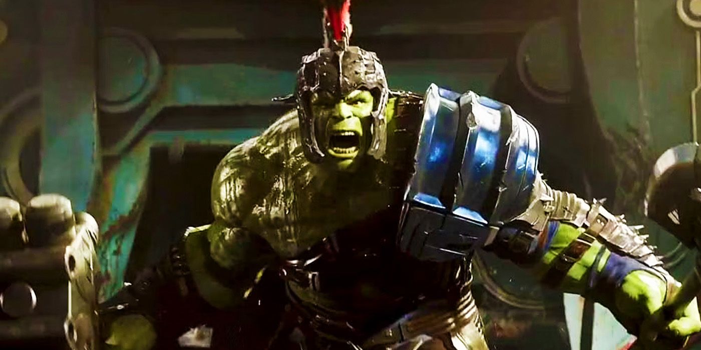Gladiator Hulk yelling in Thor Ragnarok