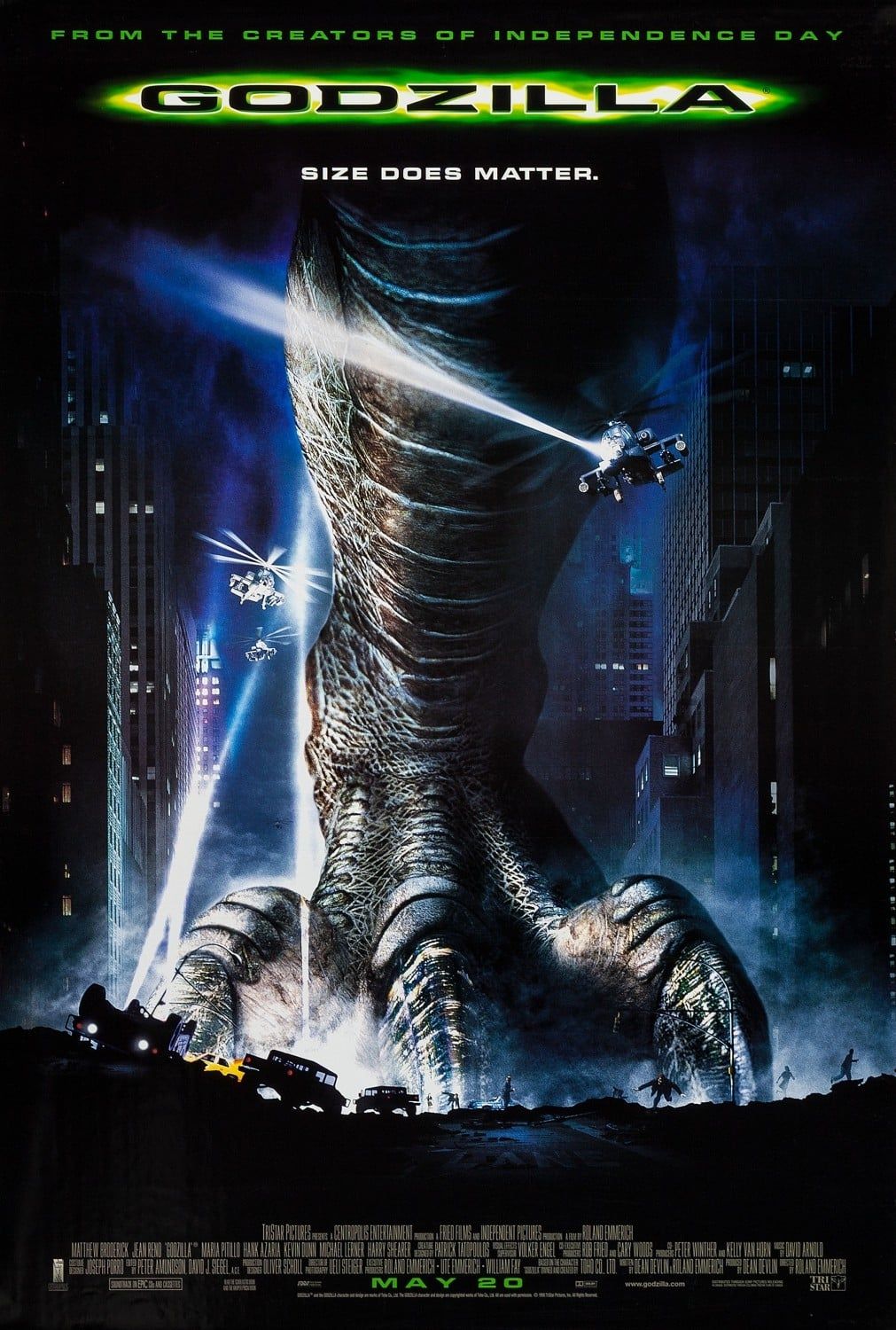 Godzilla 1998 Movie Poster