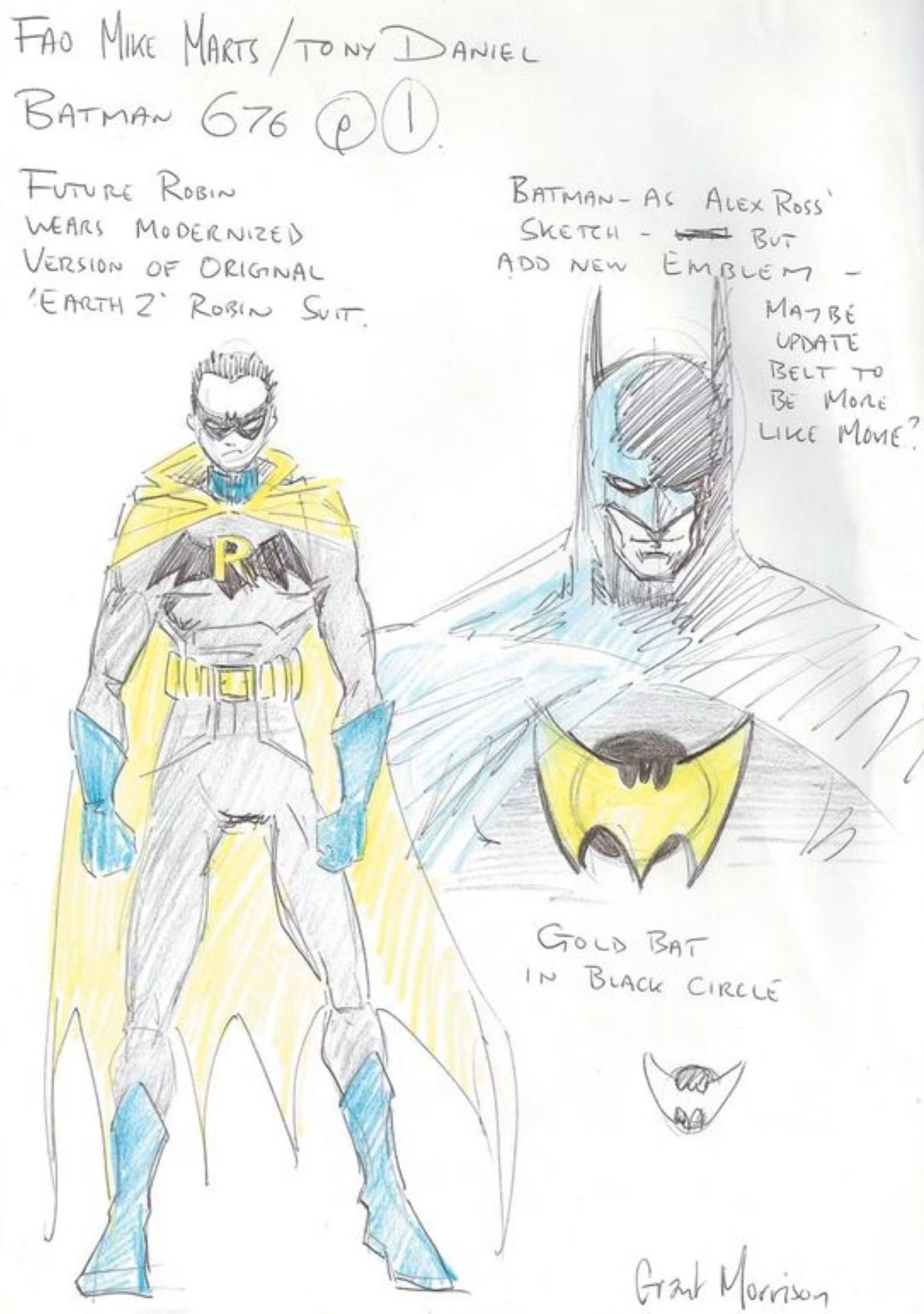 Grant Morrison’s Rejected Robin Concept Art Was Damian Wayne’s Best Costume