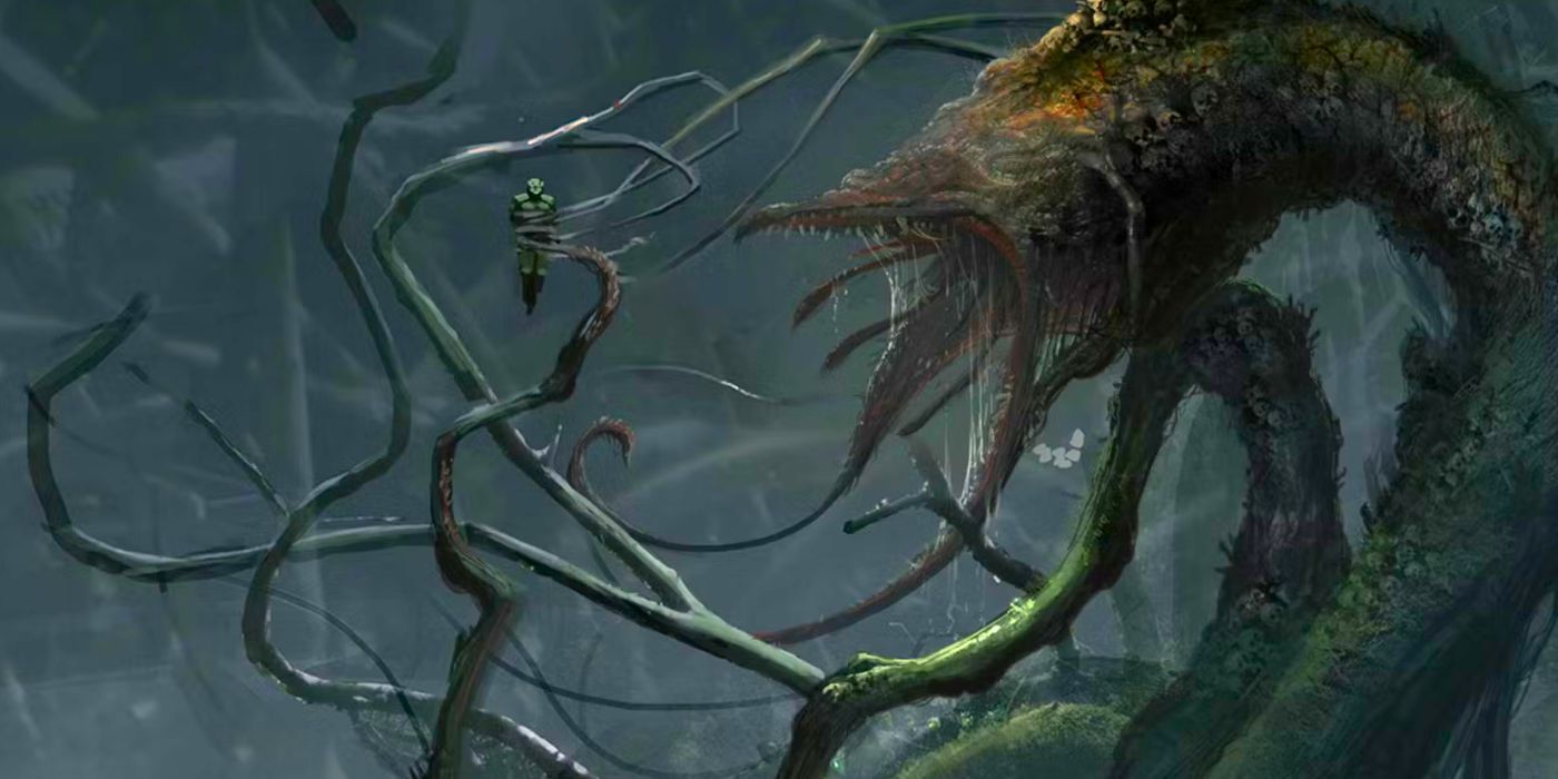 Gravemind concept art from the Halo series