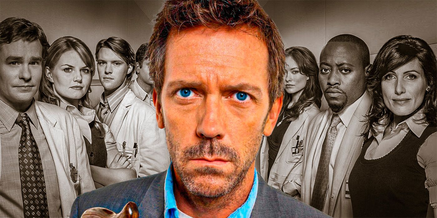 Gregory House in front of the House characters