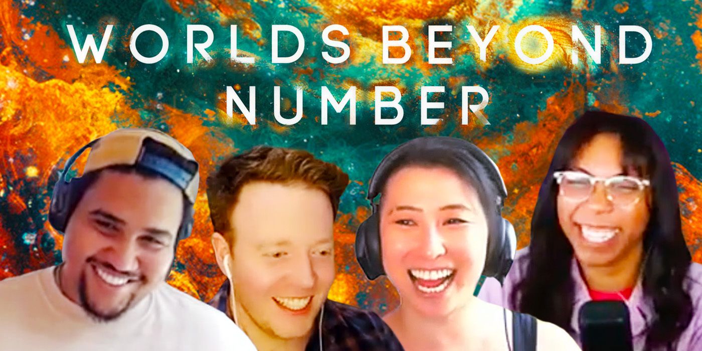 Edited image of the Worlds Beyond Numbers team during interview