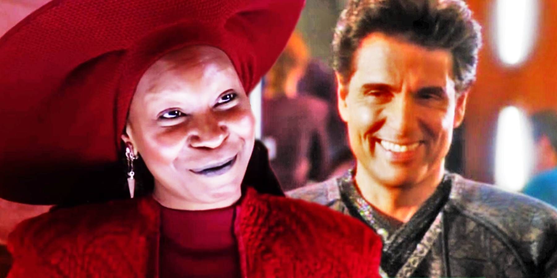 Whoopi Goldberg and Chris Sarandon in Star Trek