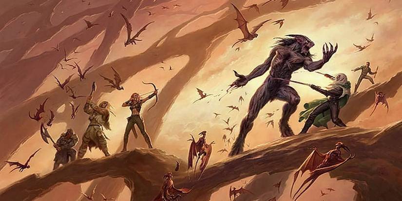 Drizzt fights a monster on the cover of Halfing's Gem.