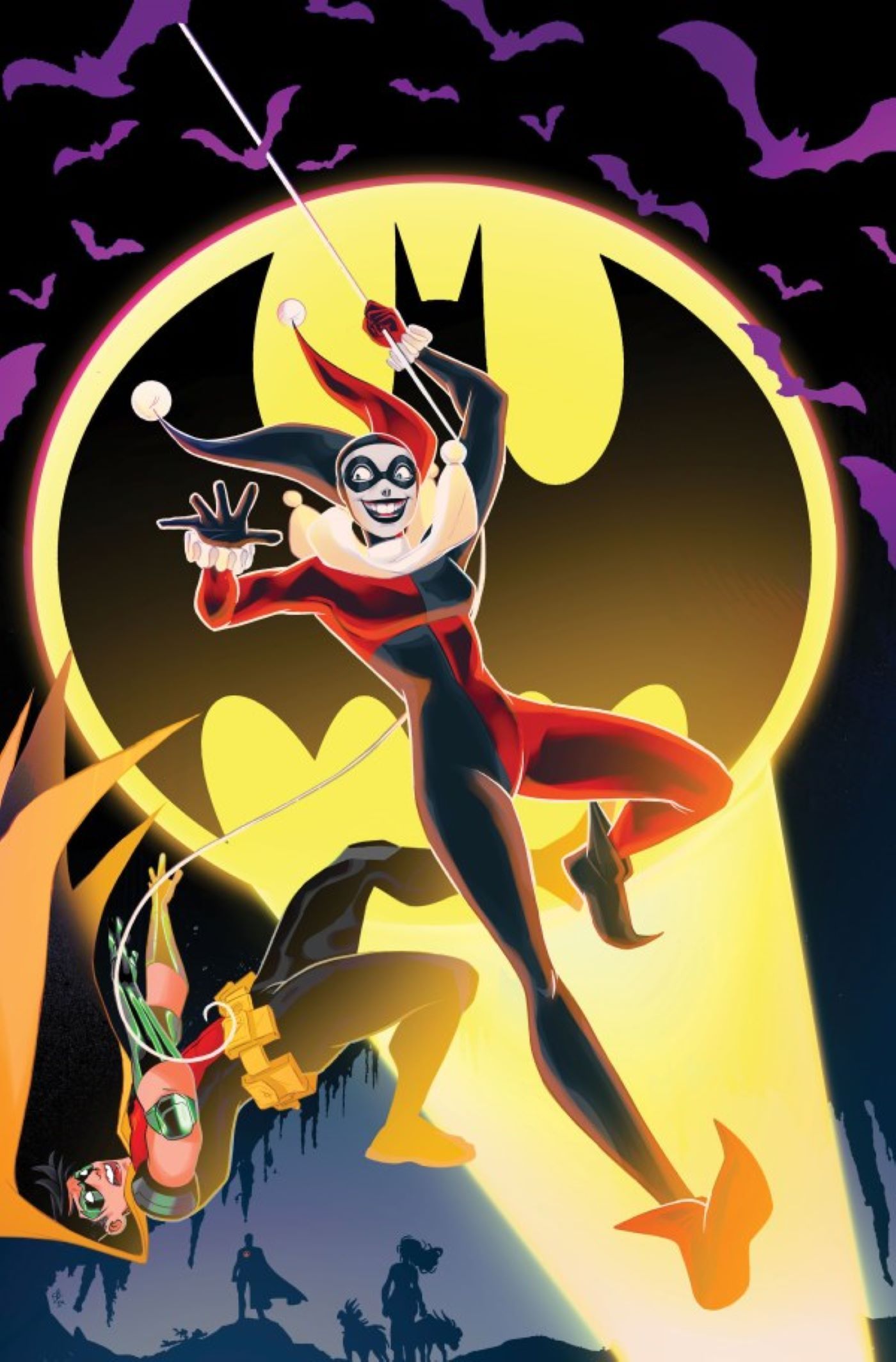 Capa da Harley Quinn #41 com Robin