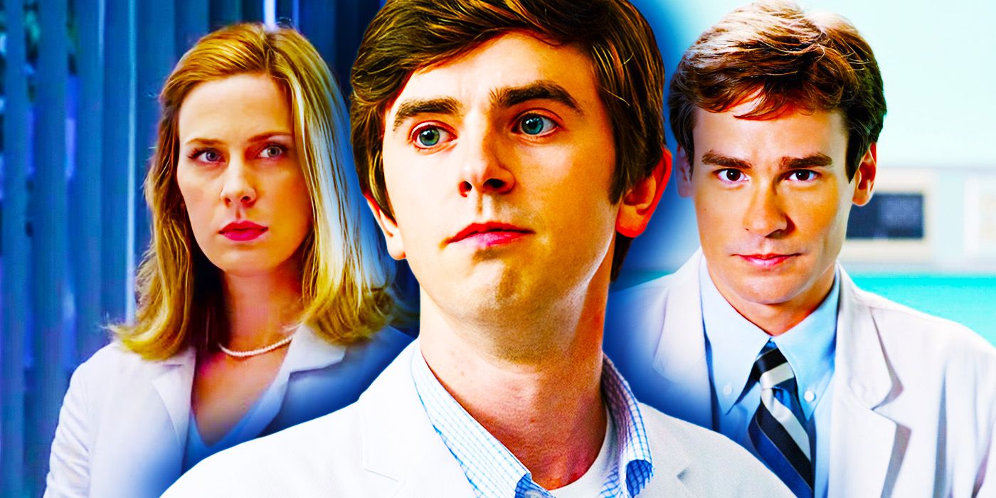 Custom image of (left to right) Dr. Amber Volakis (House), Dr. Shaun Murphy (The Good Doctor), and Dr. James Wilson (House)