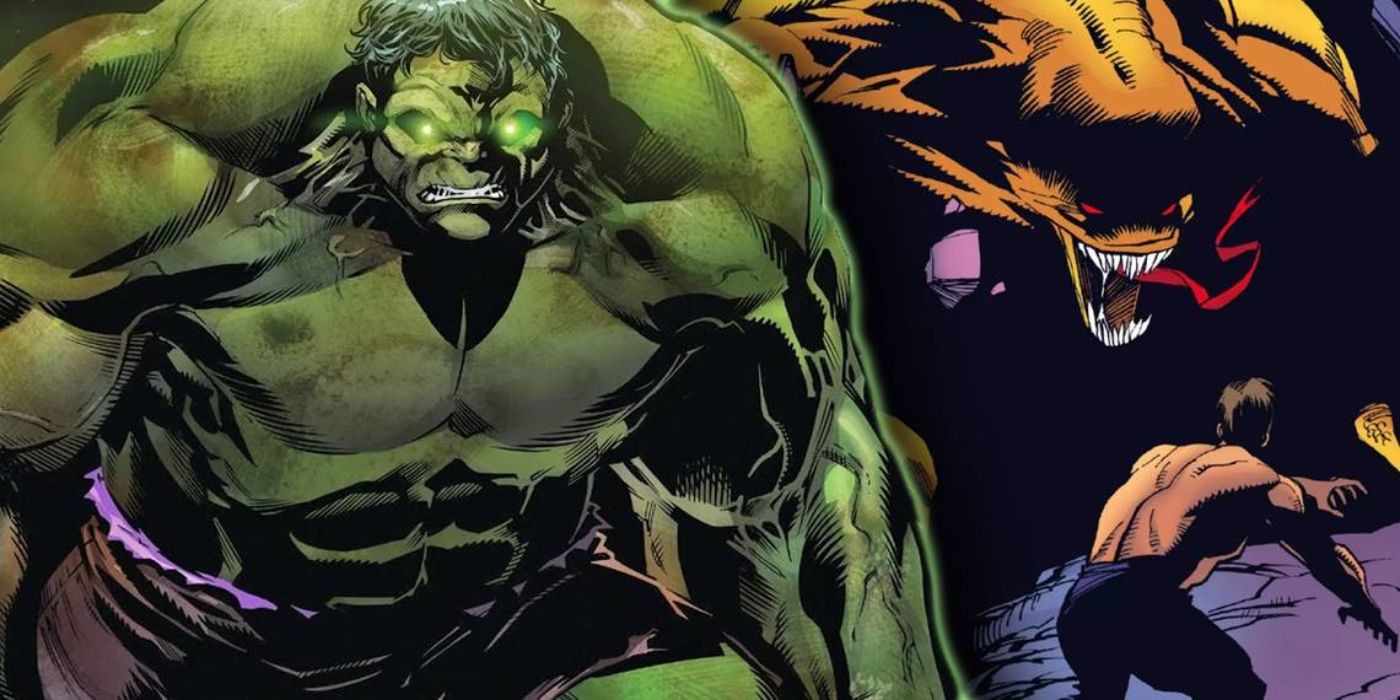 Hulk e Diabo Hulk da Marvel Comics.