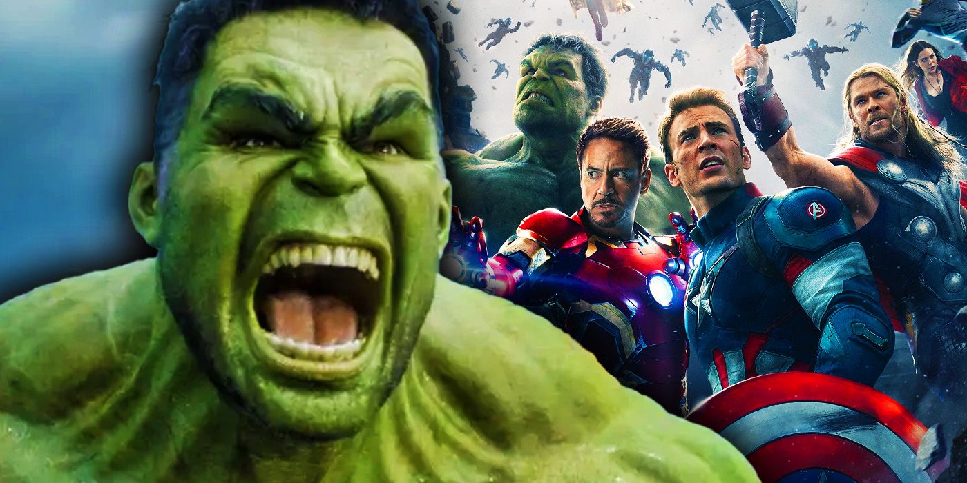 Hulk com os Vingadores em pôster de Vingadores: Era de Ultron