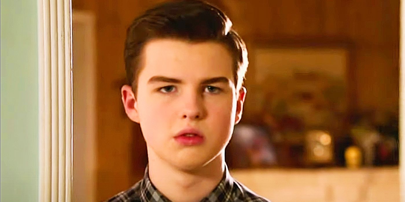 Iain Armitage as Sheldon looking annoyed in Young Sheldon