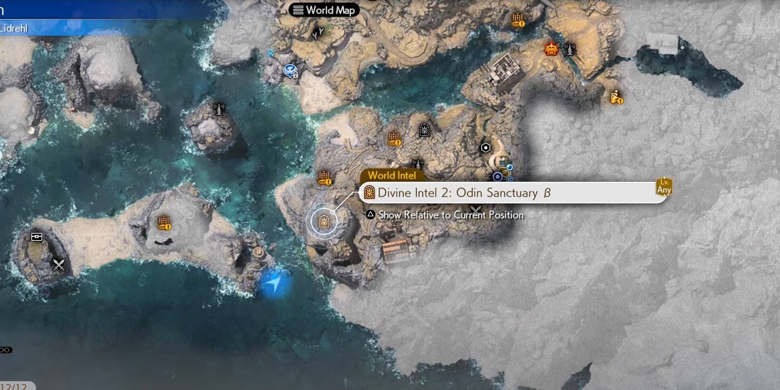 FF7 Rebirth Odin Sanctuary Beta Divine Intel location on Nibel map