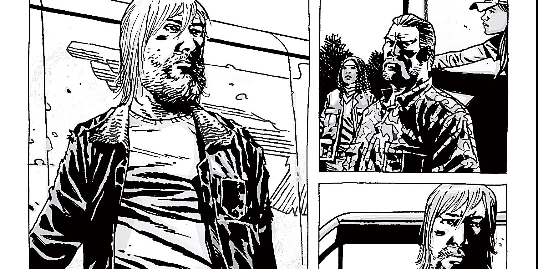 Imagem de The Walking Dead, de Kirkman, retratando Rick