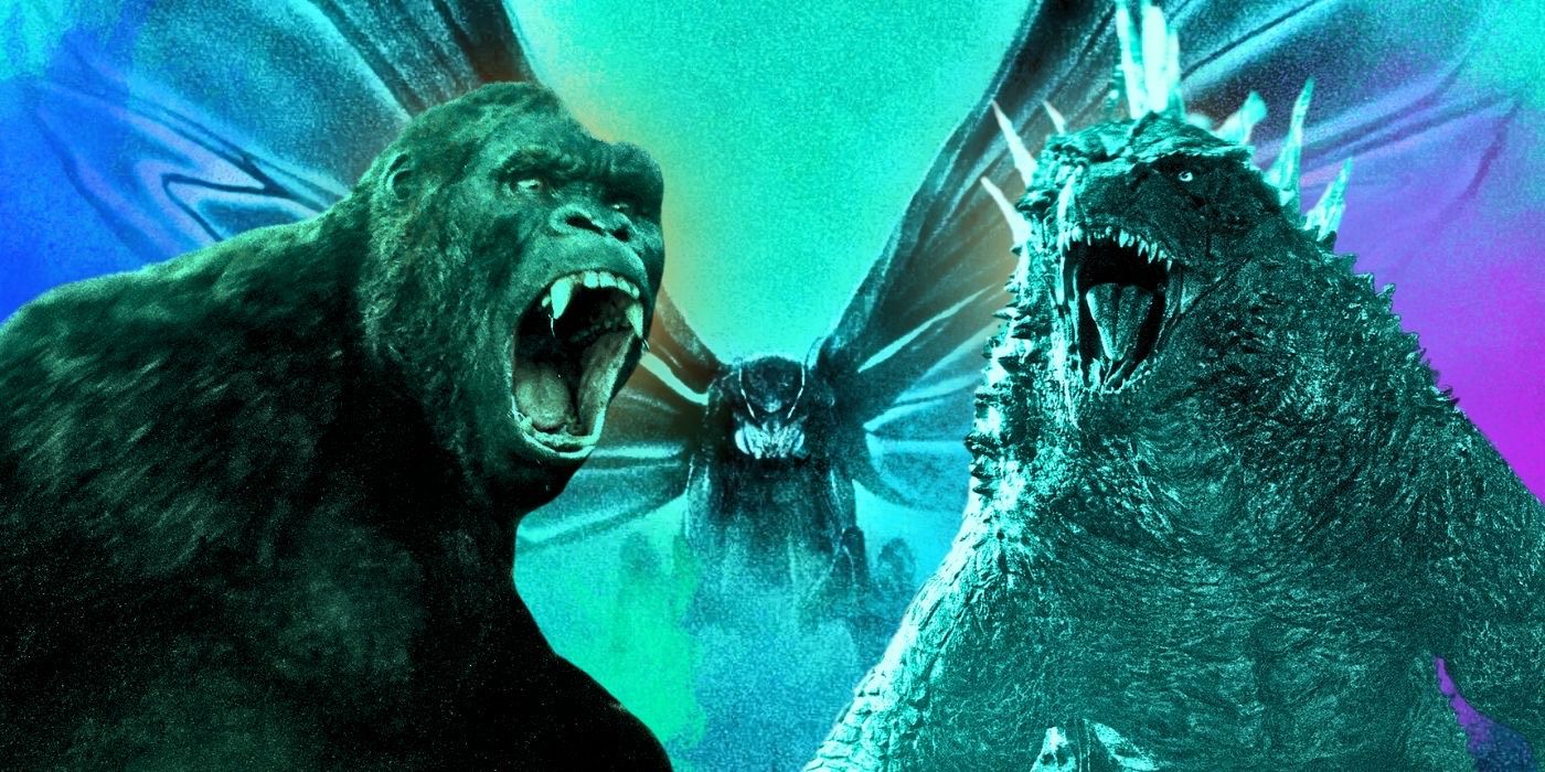 Kong, Mother, and Godzilla from the Monsterverse