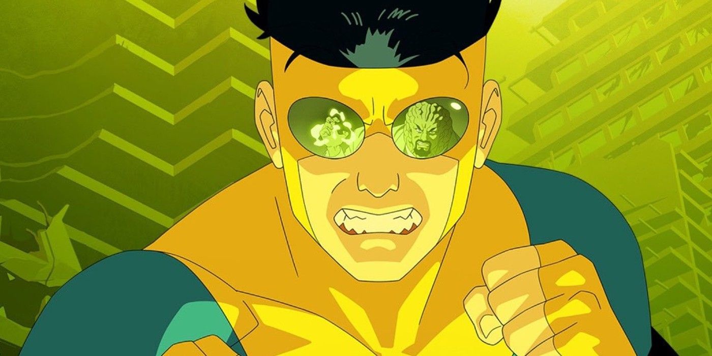 Mark with Angstrom Levy in the reflection of his goggles in Invincible season 2, part 2.