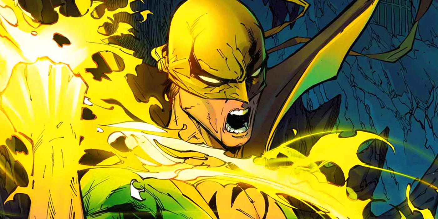 Iron Fist using his power in Marvel Comics