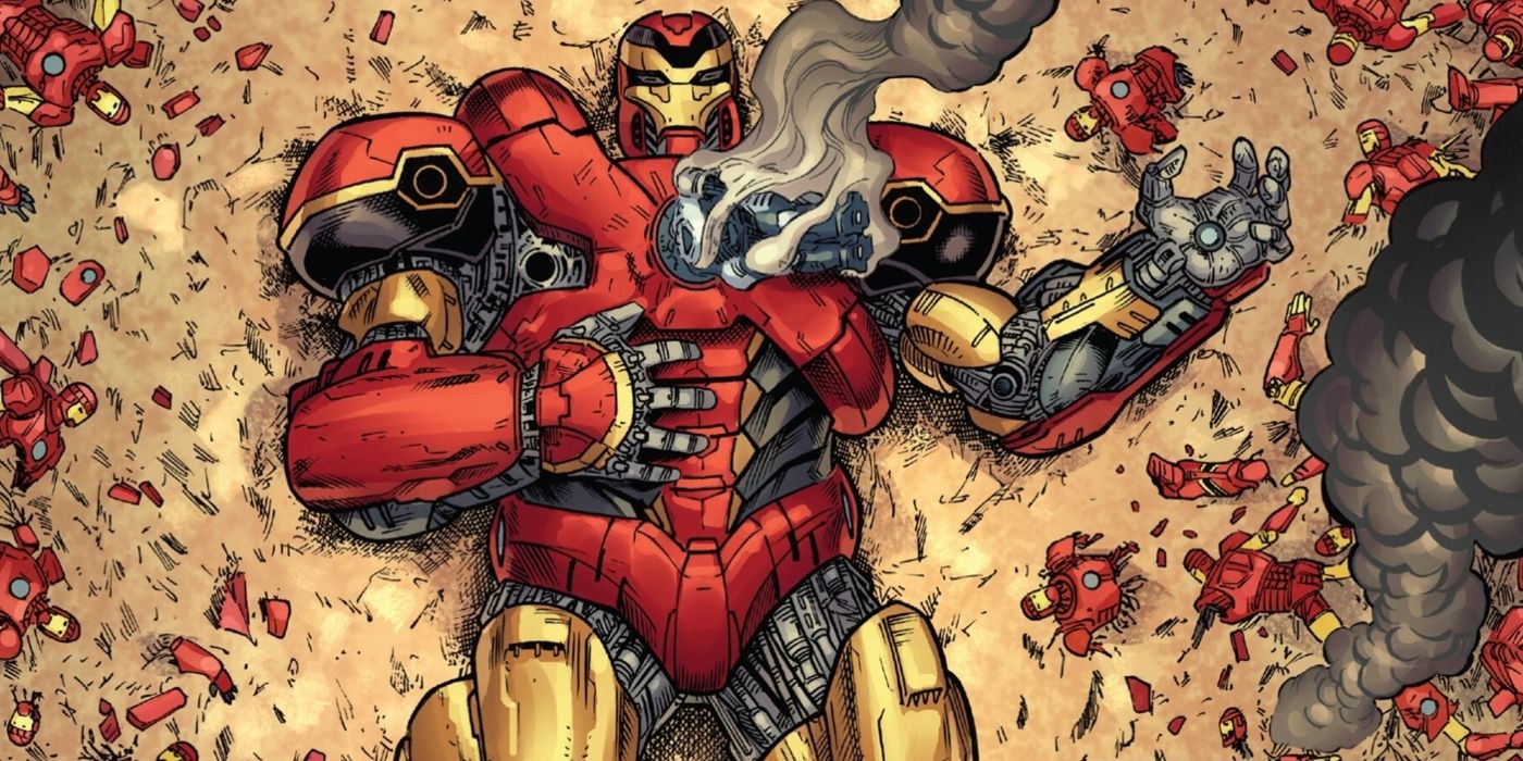 Iron Man's Sentinel Buster defeated by Feilong's War Machine Sentinel.