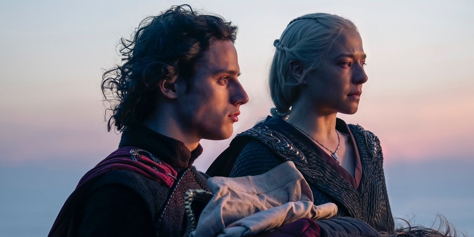 Jacaerys Velaryon and Rhaenyra Targaryen in House of the Dragon season 2