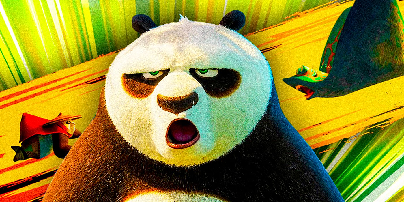 Po in Kung Fu Panda 4 and a fight