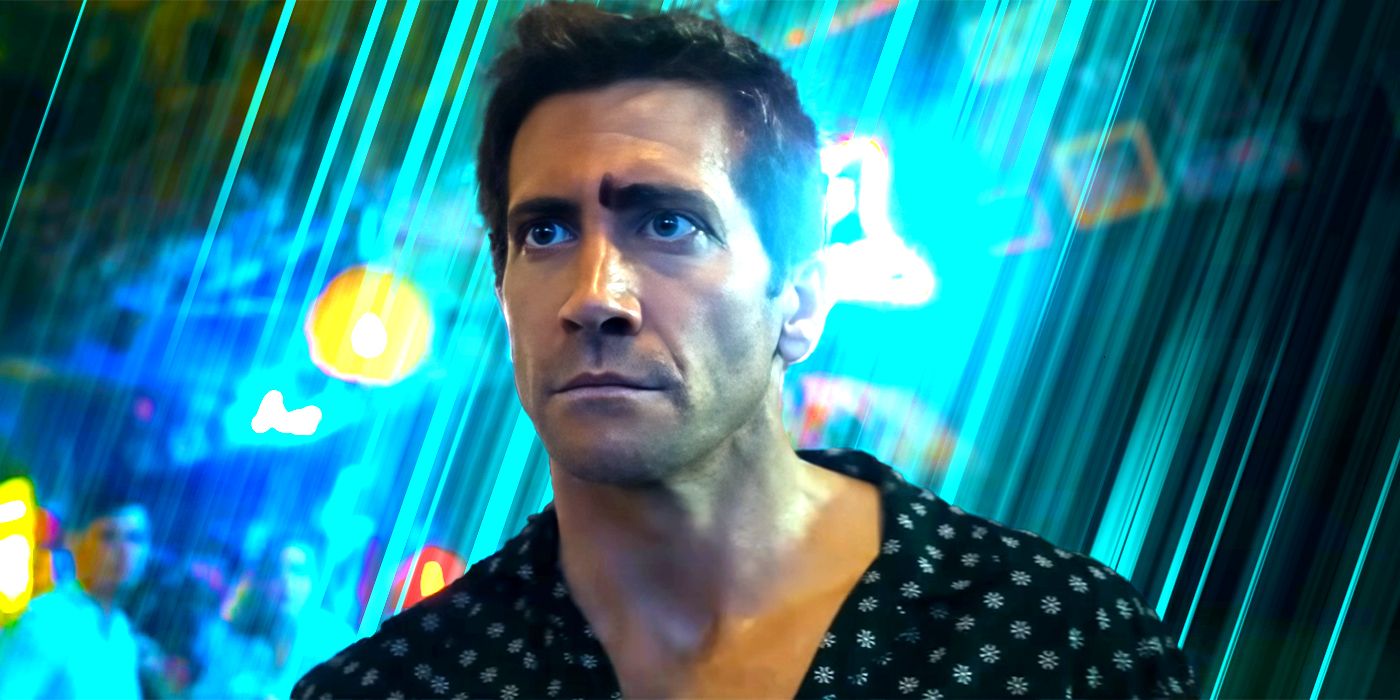 Jake Gyllenhaal as Dalton getting ready for a fight in Road House