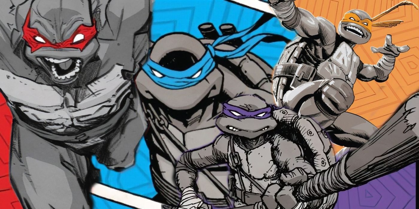 Diseño de personajes para el nuevo TMNT de Jason Aaron.