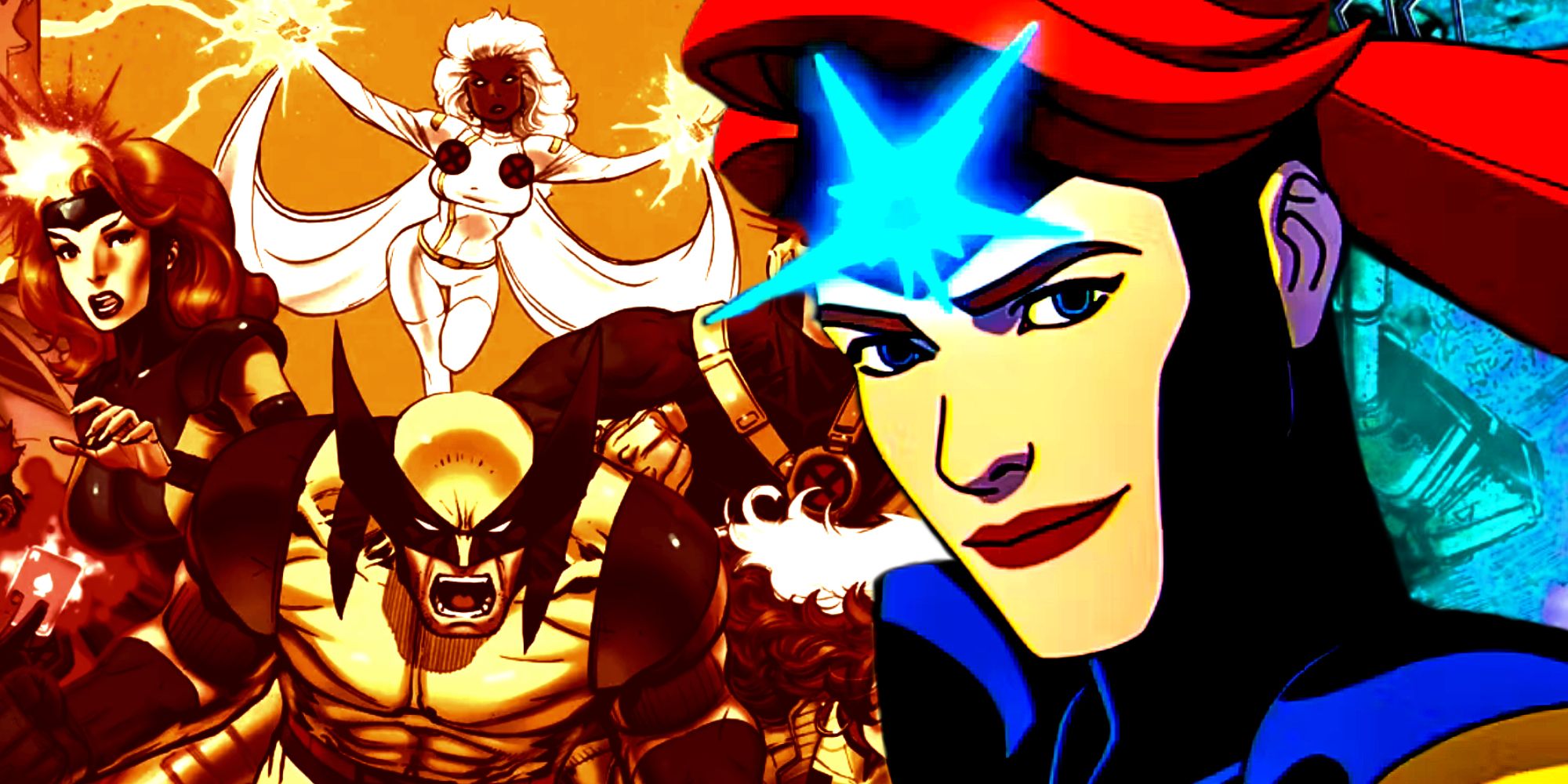 Jean Grey Smiling in X-Men '97 and the Mutants Team Up in X-Men The Animated Series
