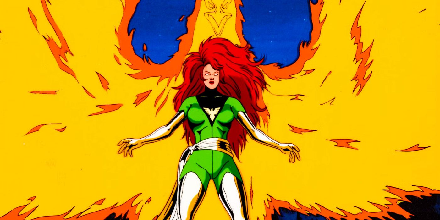 Jean Grey with the Phoenix Force in X-Men The Animated Series