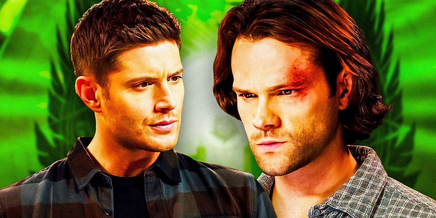 Jensen Ackles as Dean Winchester and Jared Padaleck as Sam Winchester from Supernatural