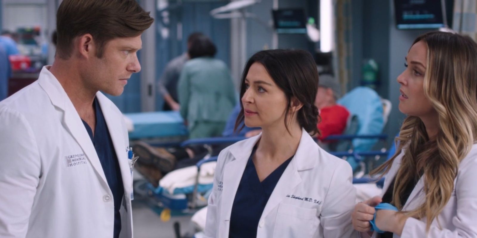 Chris Carmack As Link, Caterina Scorsone As Amelia Shepherd & Camilla Luddington As Jo Wilson In Grey's Anatomy.jpg