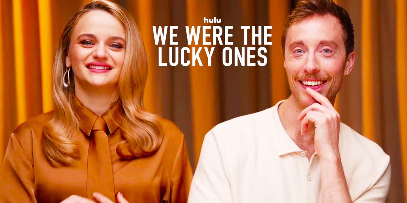 Joey King & Sam Woolf during We Were The Lucky Ones interview