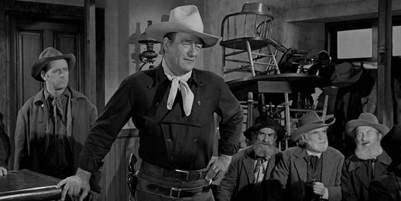 John Wayne in The Man Who SH๏τ Liberty Valance 
