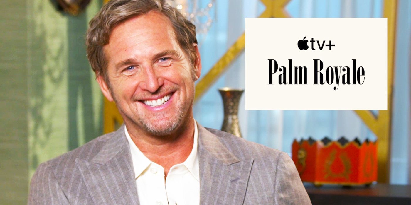 Edited image of Josh Lucas during Palm Royale interview