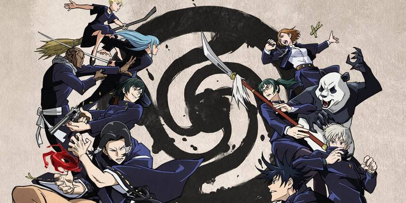 Jujutsu Kaisen Toky Jujutsu High first year students sparring with second year students