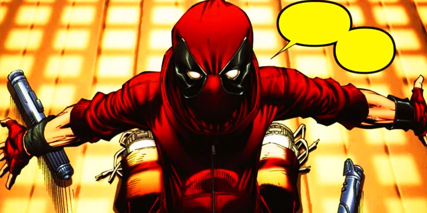 Kidpool on his knees in Marvel Comics