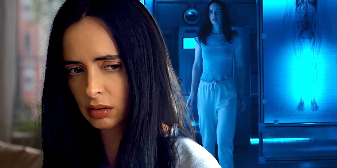 Krysten Ritter as Lucy looking concerned in Orphan Black Echoes