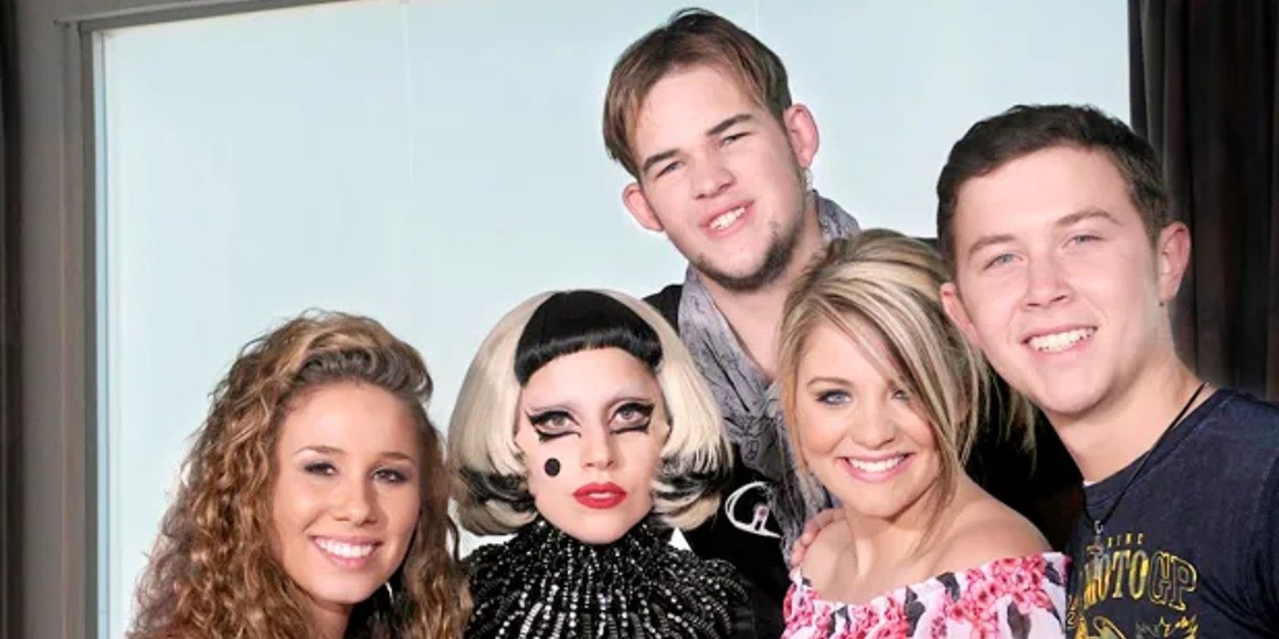 Lady Gaga With the American Idol Season 10 Contestants As a Mentor