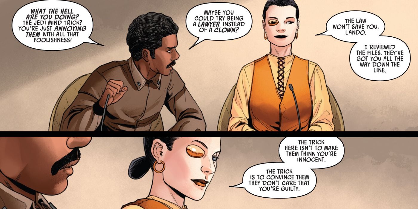 Lando e o advogado Georgio em Star Wars 44