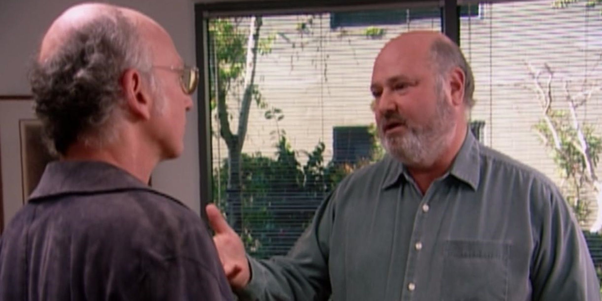 Larry fala com Rob Reiner em Curb Your Enthusiasm