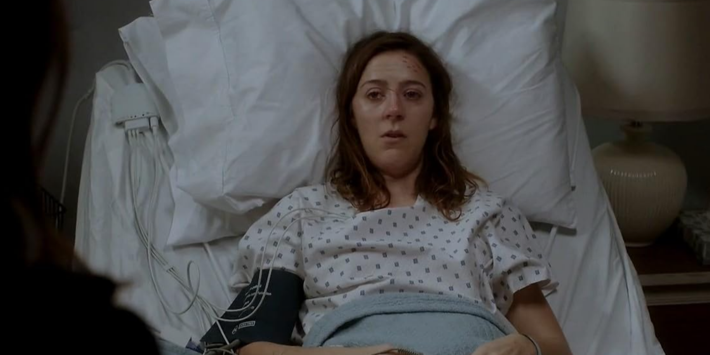 A woman in a hospital bed in the SVU episode Forty-One Witnesses