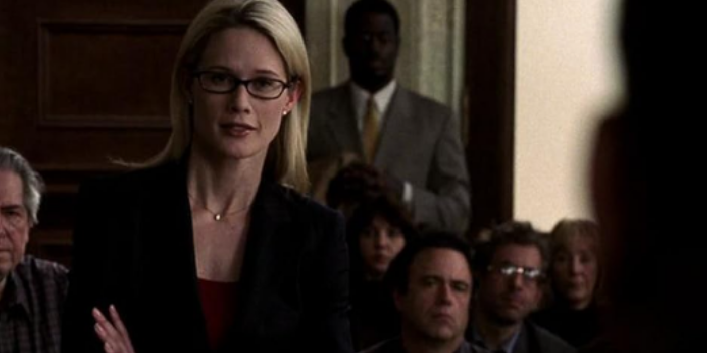 Cabot in court in the SVU episode Appearances