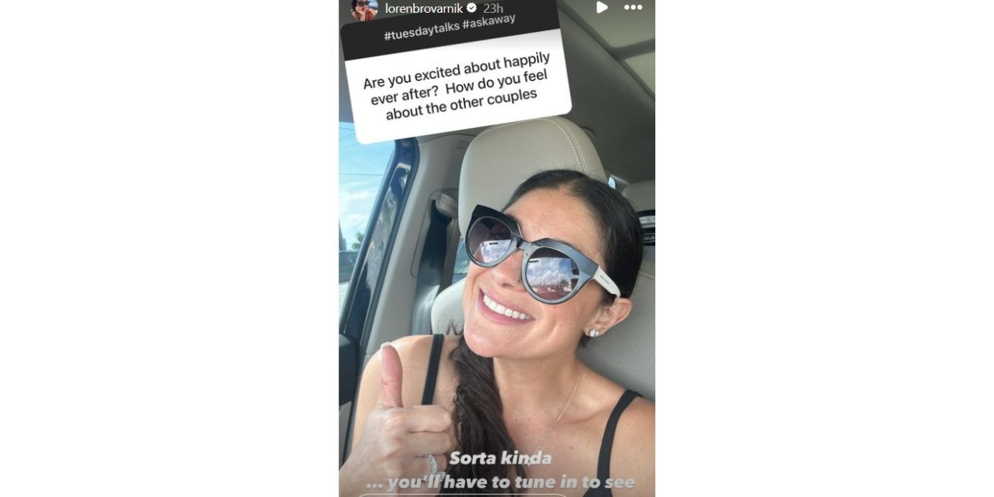 Loren Brovarnik in 90 Day Fiance on Instagram answering fan questions