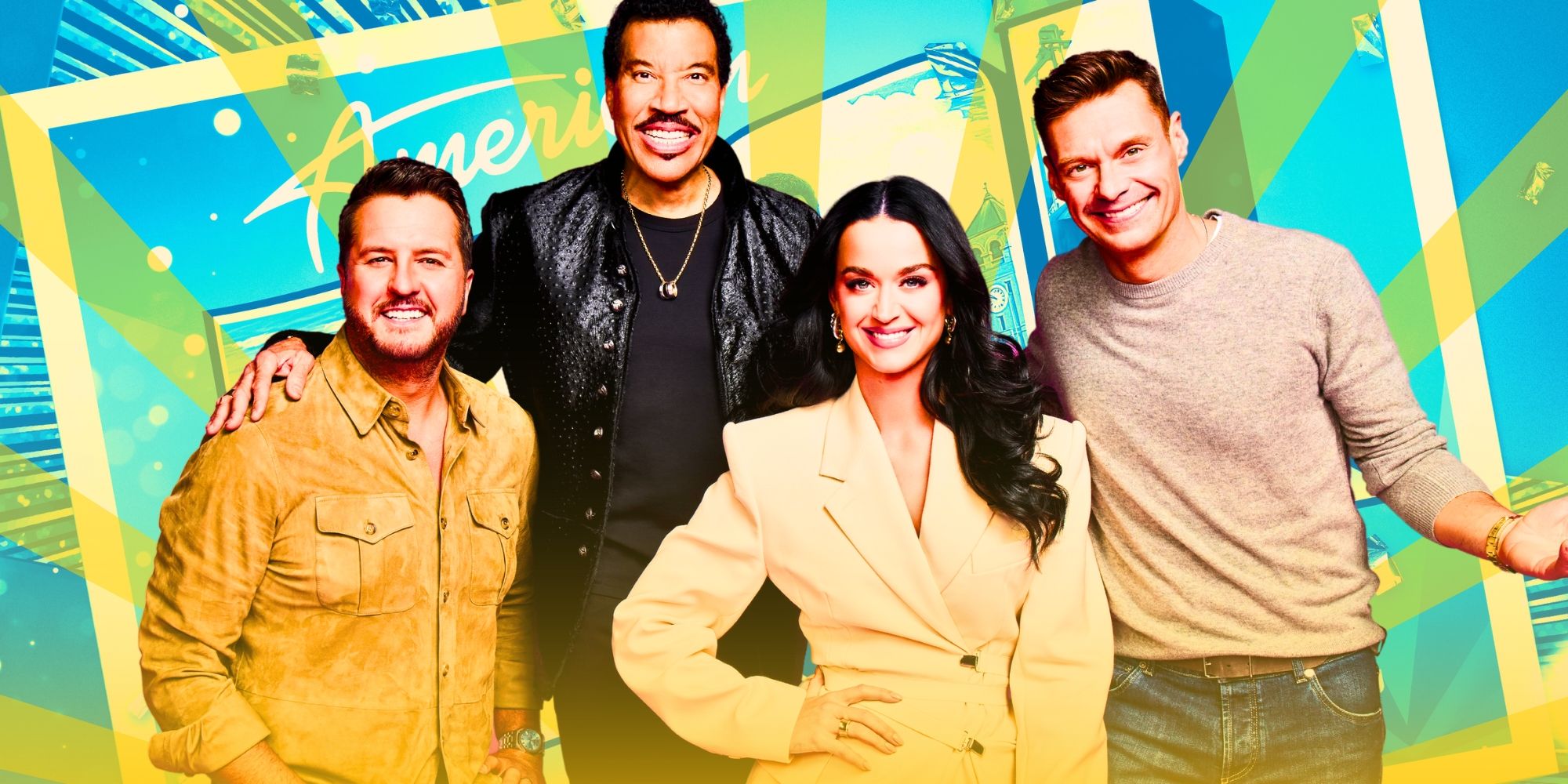 American Idol Season 22 Judges and Host montage of Lionel Richie Luke Bryan Katy Perry Ryan Seacrest