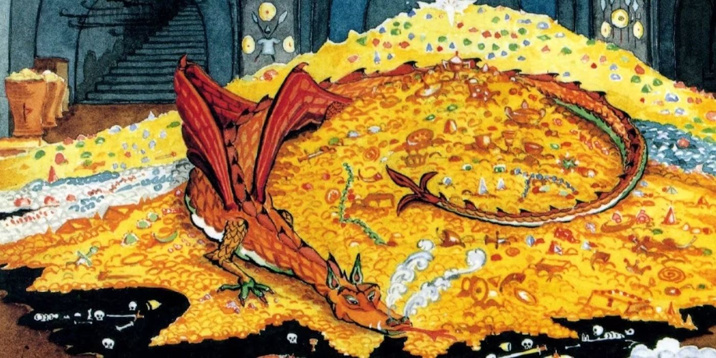 Illustration of Smaug from the Hobbit