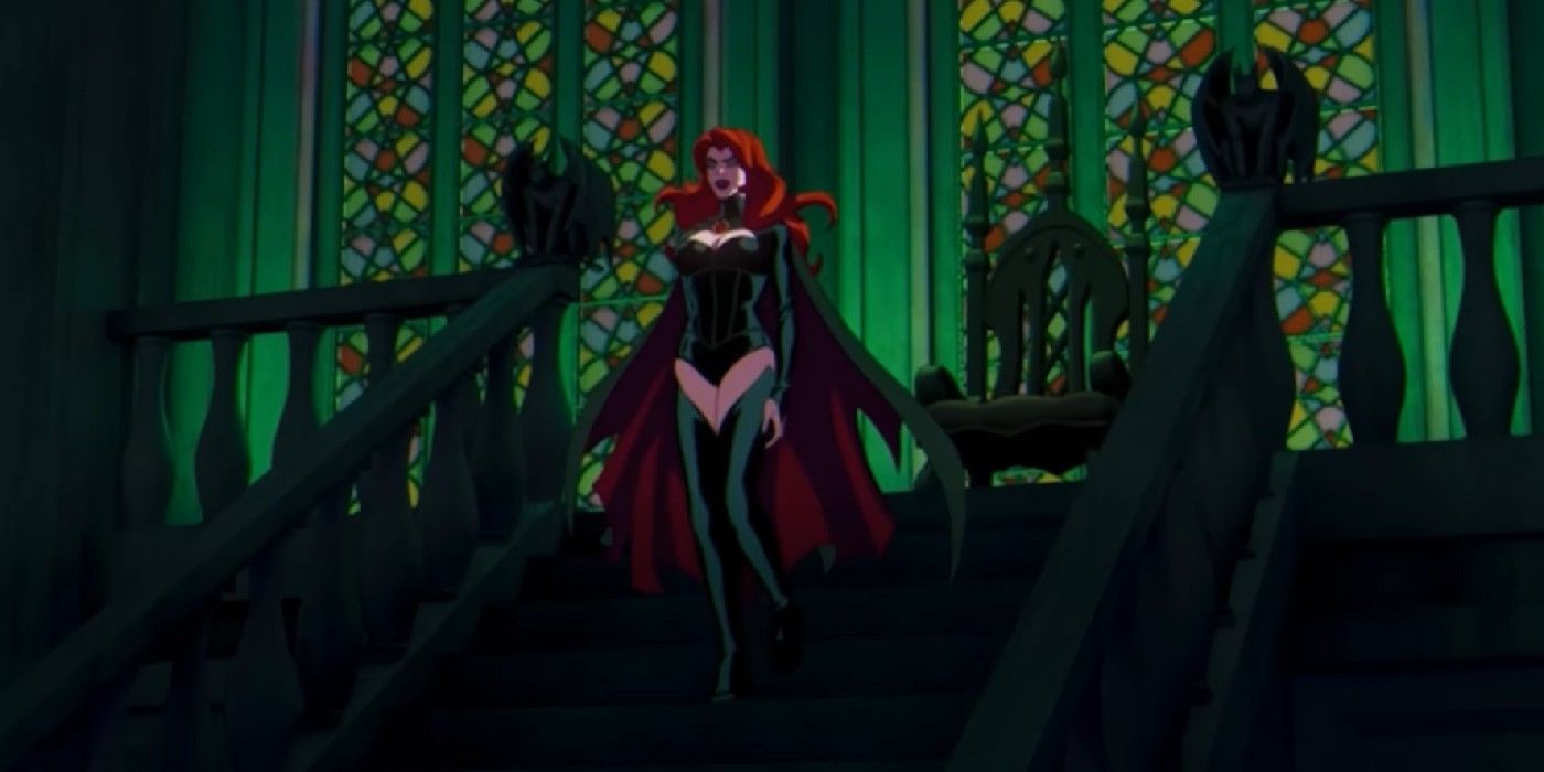Madelyne Pryor descendo as escadas em X-Men 97